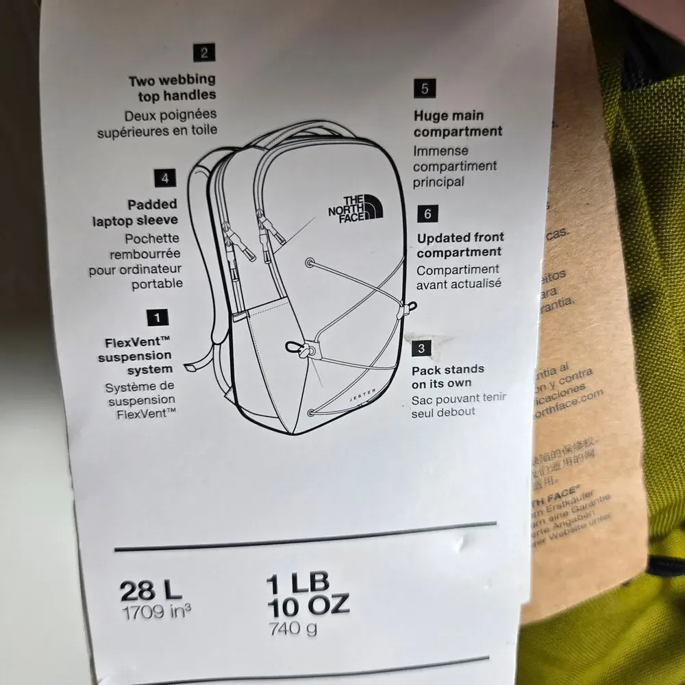 The North Face Jester Backpack Everyday Laptop Forest Olive Light Heather OS